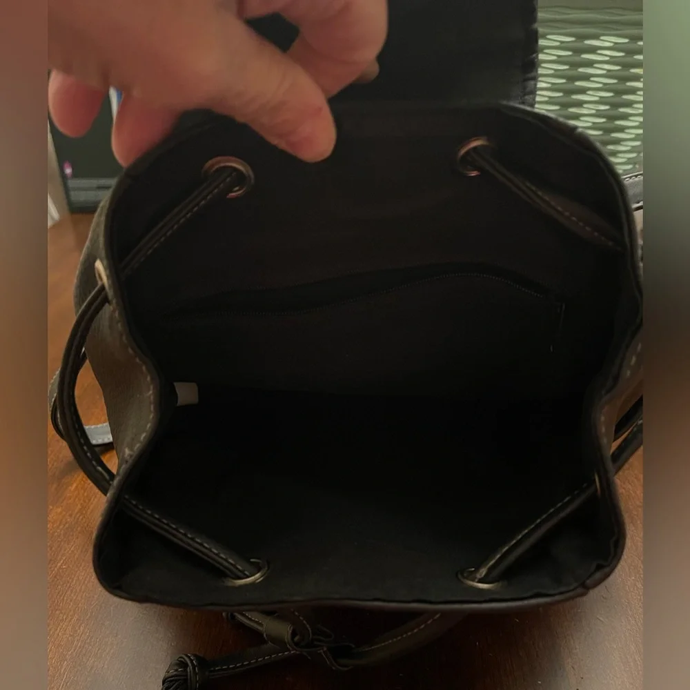 TOTES Mini Faux Leather Backpack